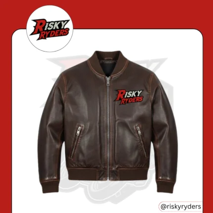 LEATHER BIKER BOMBER JACKETS| RISKY RYDERS