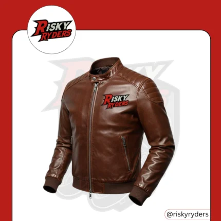LEATHER BIKER BOMBER JACKETS| RISKY RYDERS